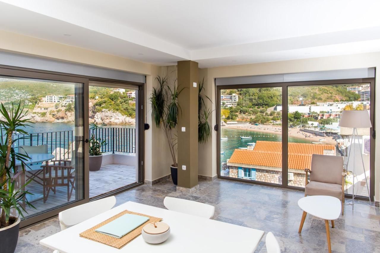 Апартаменты Blanche Cliff Apartments Свети-Стефан-30